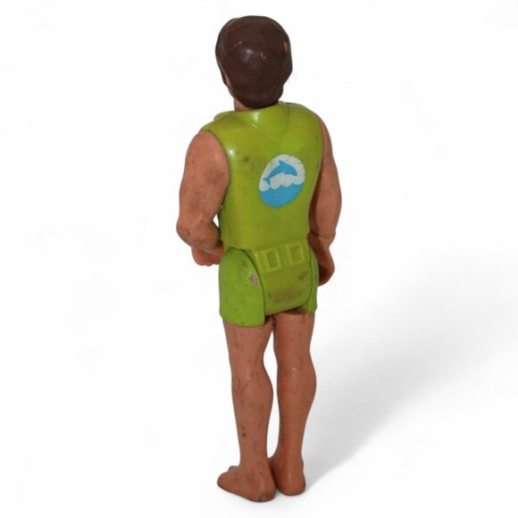 Vintage 1974 Fisher-Price Green Adventure People Scuba Diver 3.75" Action Figure - Picture 3 of 5
